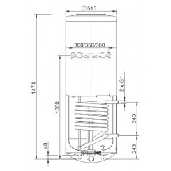 Бойлер косвенного нагрева Stout SWH-1210-000200 200 л
