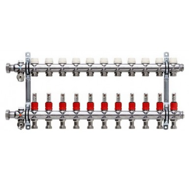 Коллектор распределительный Kermi x-net Komfort с расходомерами на 11 выходов 1 1/4х3/4 SFVT1100000""