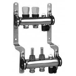 Коллектор распределительный Meibes 1 на 2 контура, с расходомерами RW 1794142"