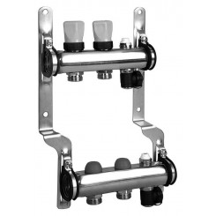 Коллектор распределительный Meibes 1 на 2 контура, с термовставками RW 1794122 "