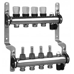Коллектор распределительный Meibes 1 на 4 контура, с расходомерами RW 1794144"