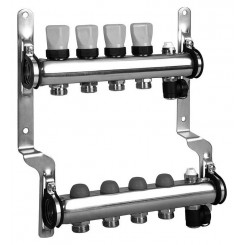 Коллектор распределительный Meibes 1 на 4 контура, с термовставками RW 1794124"