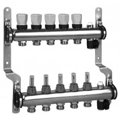 Коллектор распределительный Meibes 1 на 5 контуров, с расходомерами RW 1794145"