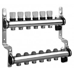 Коллектор распределительный Meibes 1 на 6 контуров, с термовставками RW 1794126"