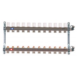 Коллектор распределительный Uni-Fitt 1 12 выходов, с регулировочными и термостатическими вентилями 451I4312"