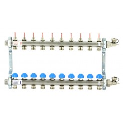 Коллектор распределительный Uni-Fitt Н 1 10 выходов, с расходомерами и термостатическими вентилями 455W4310"