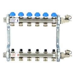 Коллектор распределительный Uni-Fitt Н 1 6 выходов с регулировочными и термостатическими вентилями 456W4306"