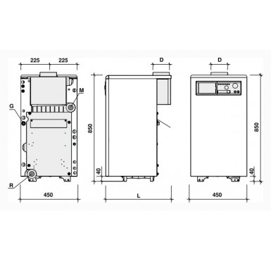 Газовый напольный котел Fondital BALI RTN 32 T METANO