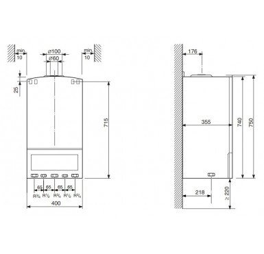 Газовый настенный двухконтурный котел BOSCH ZWA 24-2К