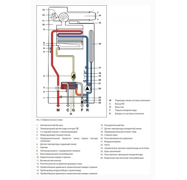 Газовый настенный котел Fondital MINORCA CTFS 24 двухконтурный