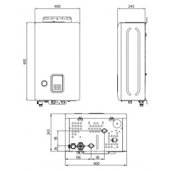 Котел электрический настенный одноконтурный Navien EQB 12HW