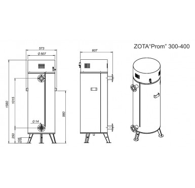 Котел электрический Zota Prom 300