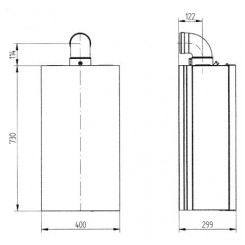 Котел газовый двухконтурный настенный Baxi Eco-4s 10 F