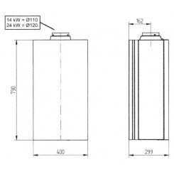 Котел газовый двухконтурный настенный Baxi Eco-4s 24