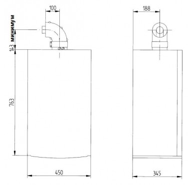 Котел газовый двухконтурный настенный Baxi Luna-3 310 Fi