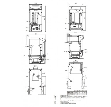 Котел газовый одноконтурный напольный Lamborghini ERA F D45