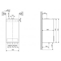 Котел настенный Buderus LOGAMAX U044 24K (атмо)