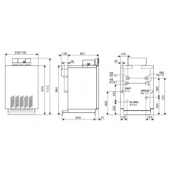 Напольный атмосферный газовый котел Buderus Logano G234-55 WS, G-20 (8732204654)