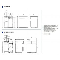 Напольный газовый атмосферный двухконтурный котел Baxi SLIM 2.230 i