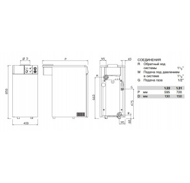 Напольный газовый энергонезависимый котел Baxi SLIM EF 1.22