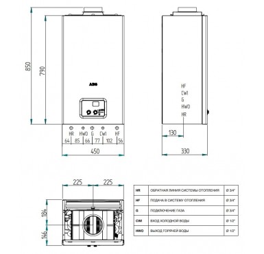 Настенный газовый котел AEG GBA 224