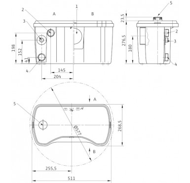 Канализационная установка Wilo DrainLift KH 32-0,4