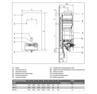 Газовая колонка BOSCH Therm 4000 O WR 10-2 P 10 л/мин