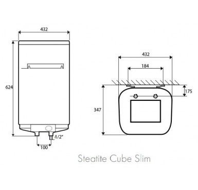 Накопительный водонагреватель Atlantic Steatite Cube 30 S3 220v