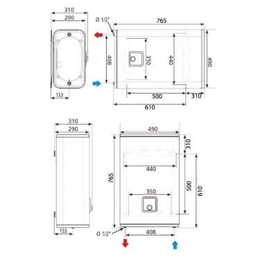 Накопительный водонагреватель Atlantic Vertigo Steatite 50 220v