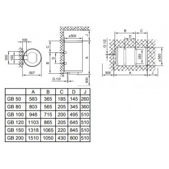 Напорный электрический водонагреватель Gorenje GBU 200 B6 220v