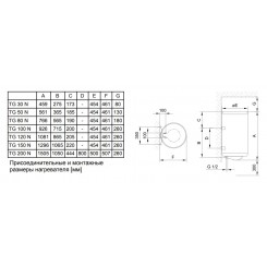 Напорный электрический водонагреватель Gorenje TG 150 NG B6 220v