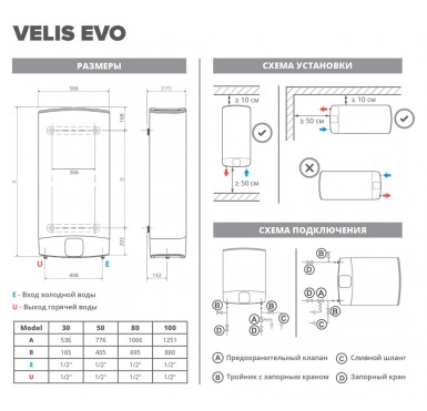 Водонагреватель Ariston ABS VLS EVO INOX QH 100