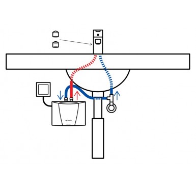 Водонагреватель проточный CLAGE MBH 4 220v